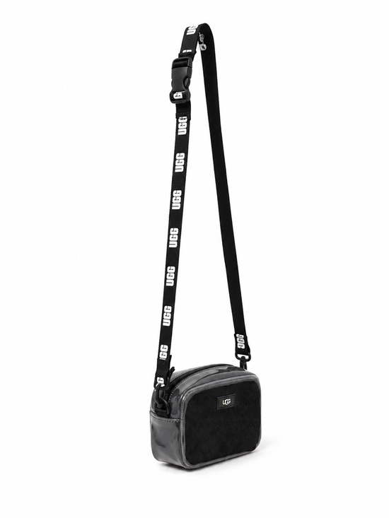 UGG Handbags - UGG Black Crossbody Belt Bag with Branded Strap